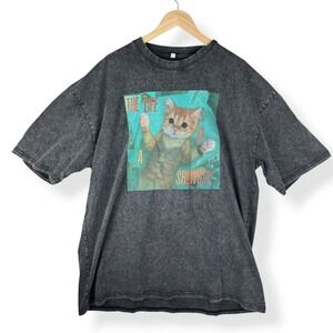 Life of a Showgirl Kitten Cat Graphic T Shirt Womens Size 2XL Weirdcore Cute Tee